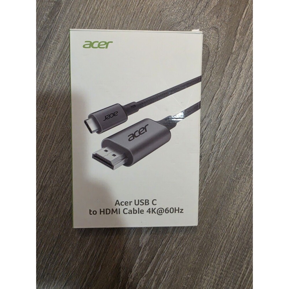 Acer USB C To HDMI Cable For Home Office 6.6FT (4K@60Hz),High-Speed Type C To H